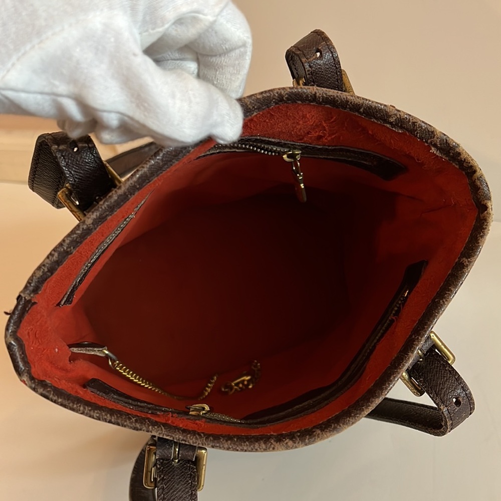 Louis Vuitton Marais bucket bag in Damier Ebene - Picture 11 of 16